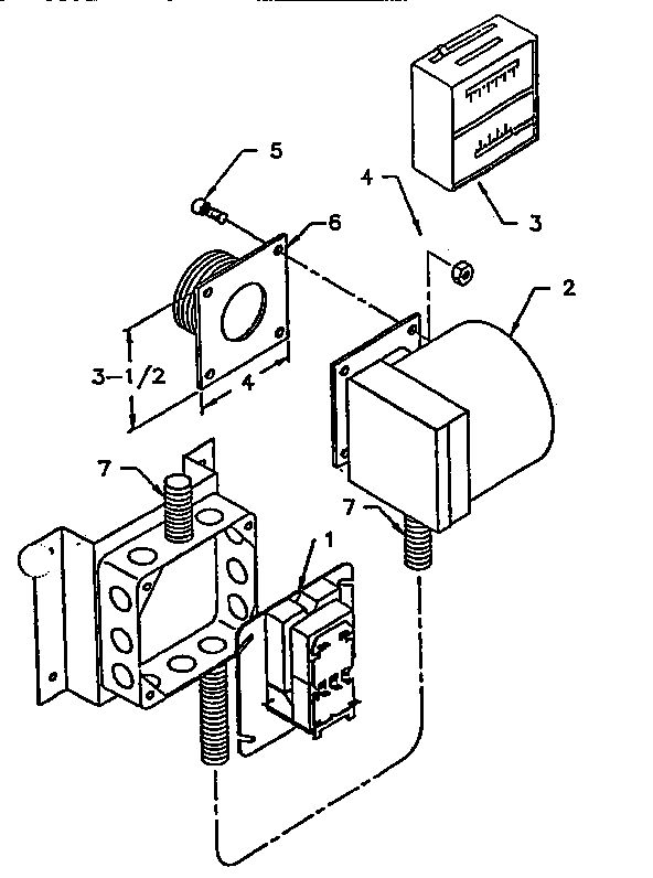 Forced Draft Kit Diagram and Parts List for 11-IDKU  US Stove Company Furnace
